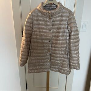 Herno Reversible Taupe and Beige  Quilted Jacket